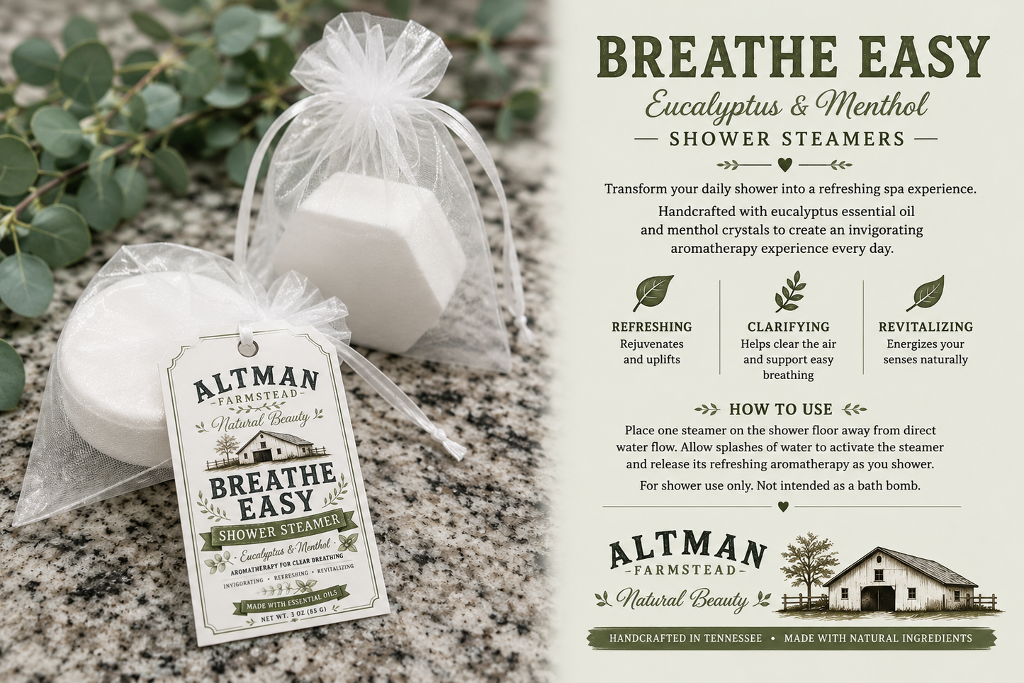 Breathe Easy Shower Steamer