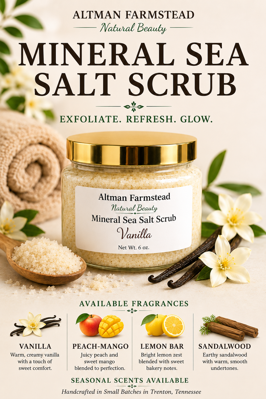 Mineral Sea Salt Scrub, 6oz