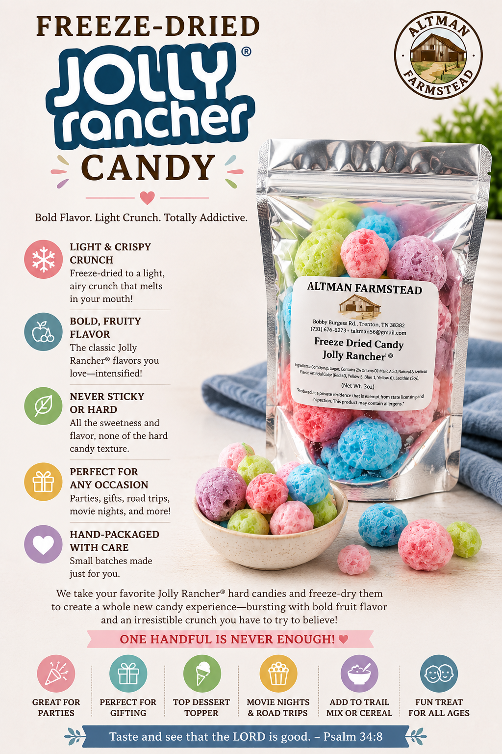 Freeze-Dried Jolly Rancher® Candy