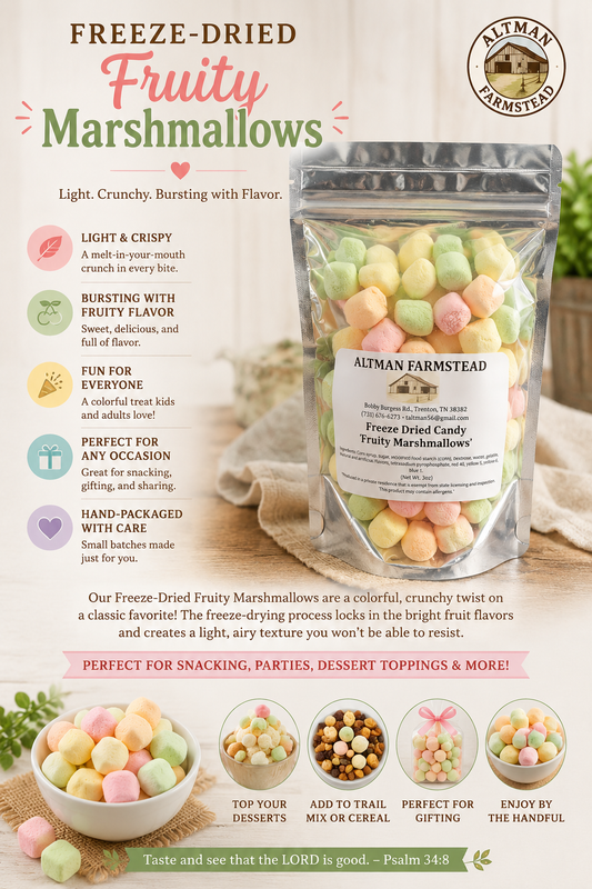 Freeze-Dried Fruity Marshmallow