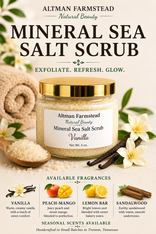 Mineral Sea Salt Scrub, 6oz