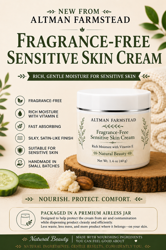 Fragrance-Free Sensitive Skin Cream, 1.4 oz (40g)