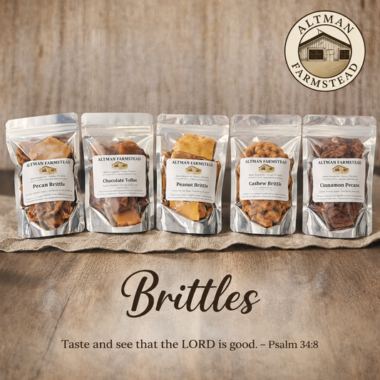 Old Fashioned Brittle, Toffee & Candied Nuts