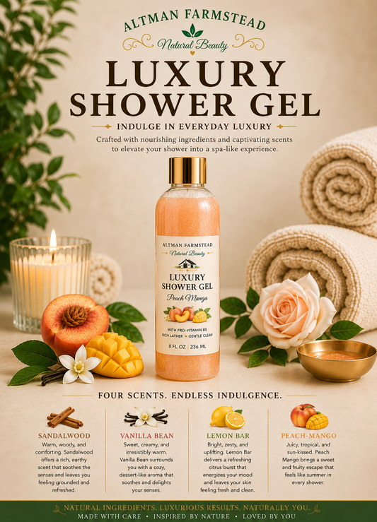 Luxury Shower Gel, 8oz