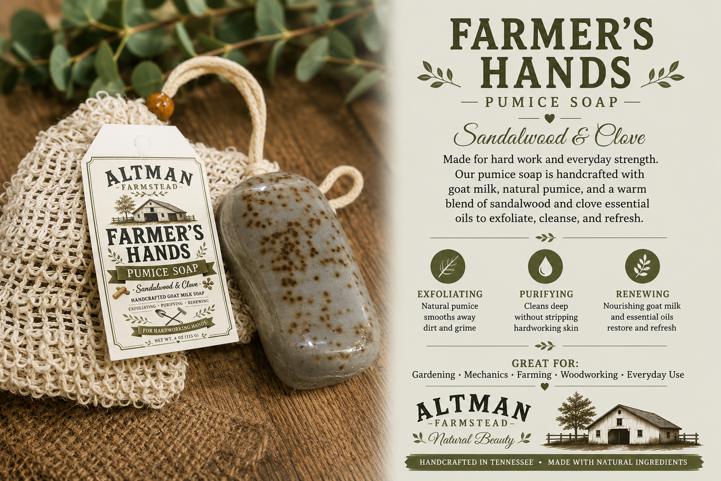 Farmer's Hands Pumice Soap