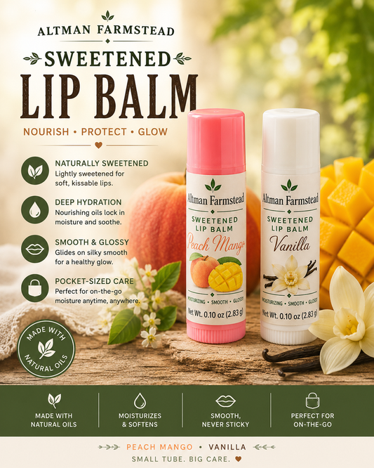 Sweetened Lip Balm, 3.4 oz (10ml)